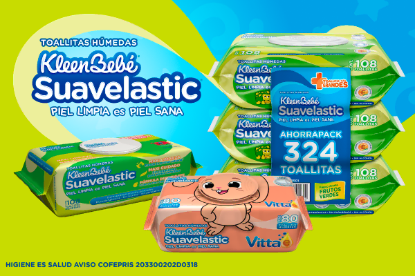 KleenBebé® Suavelastic® Toallitas Humedas