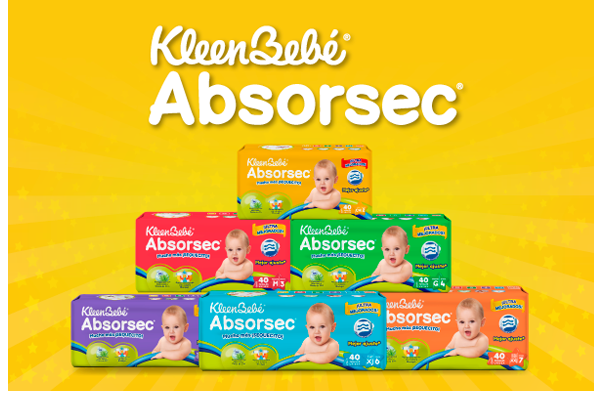 KleenBebé® Absorsec® pañales